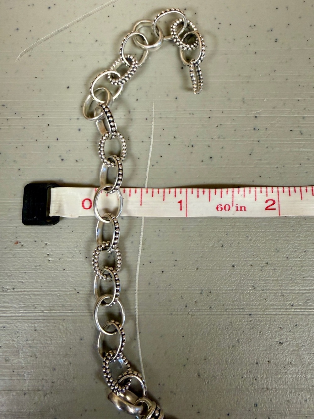 LAGOS Sterling Silver Caviar Bead Link Popcorn Beaded Dot Bracelet; 7.5” - Picture 11 of 13